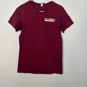 Dutch Bros Burgundy Tee logo basic
